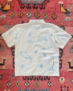 Flowers + Fins Button Up